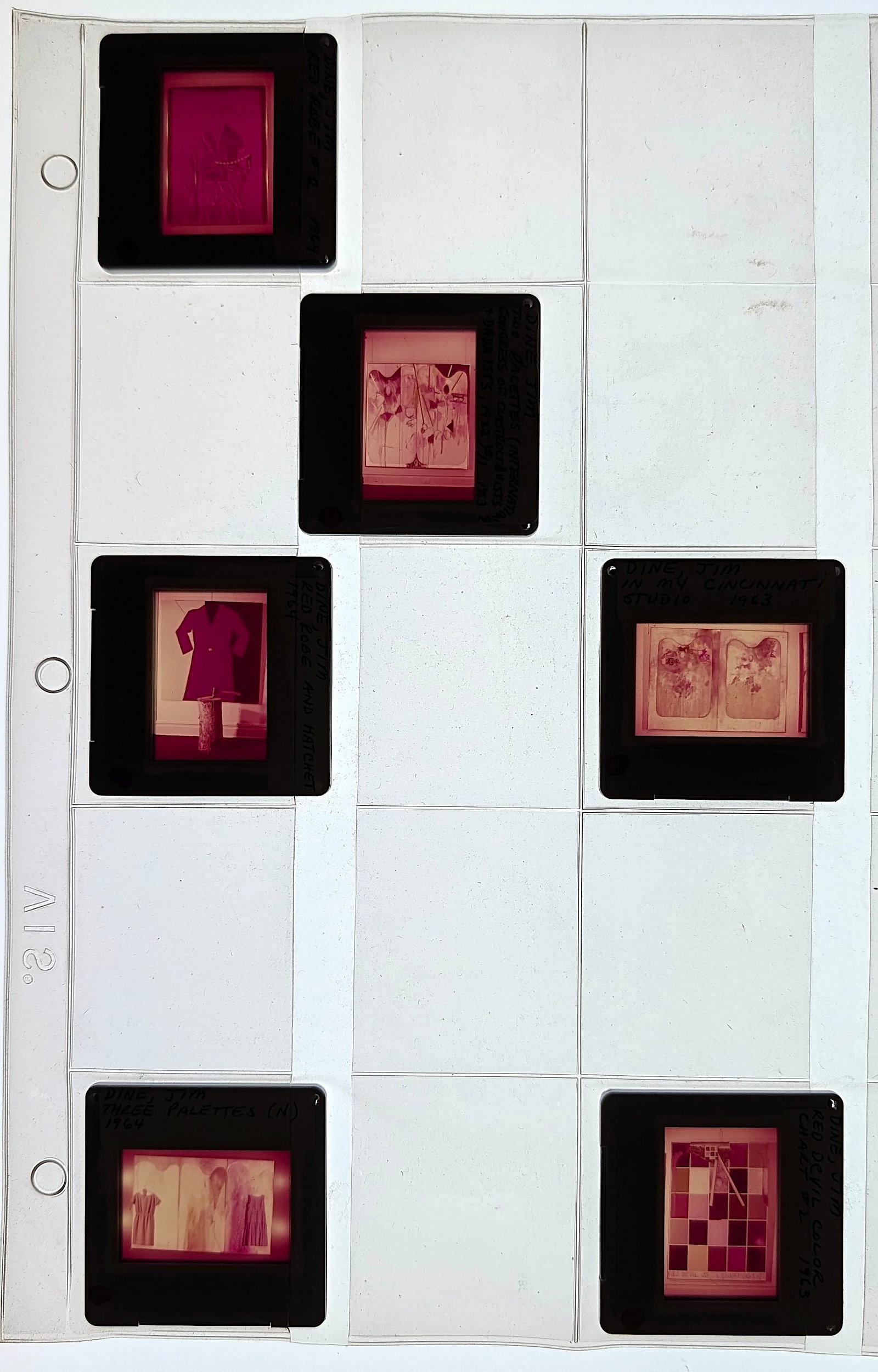 Post War Art Set of Original 20th C. Set 35mm Slides JIM DINE (1 of 2)