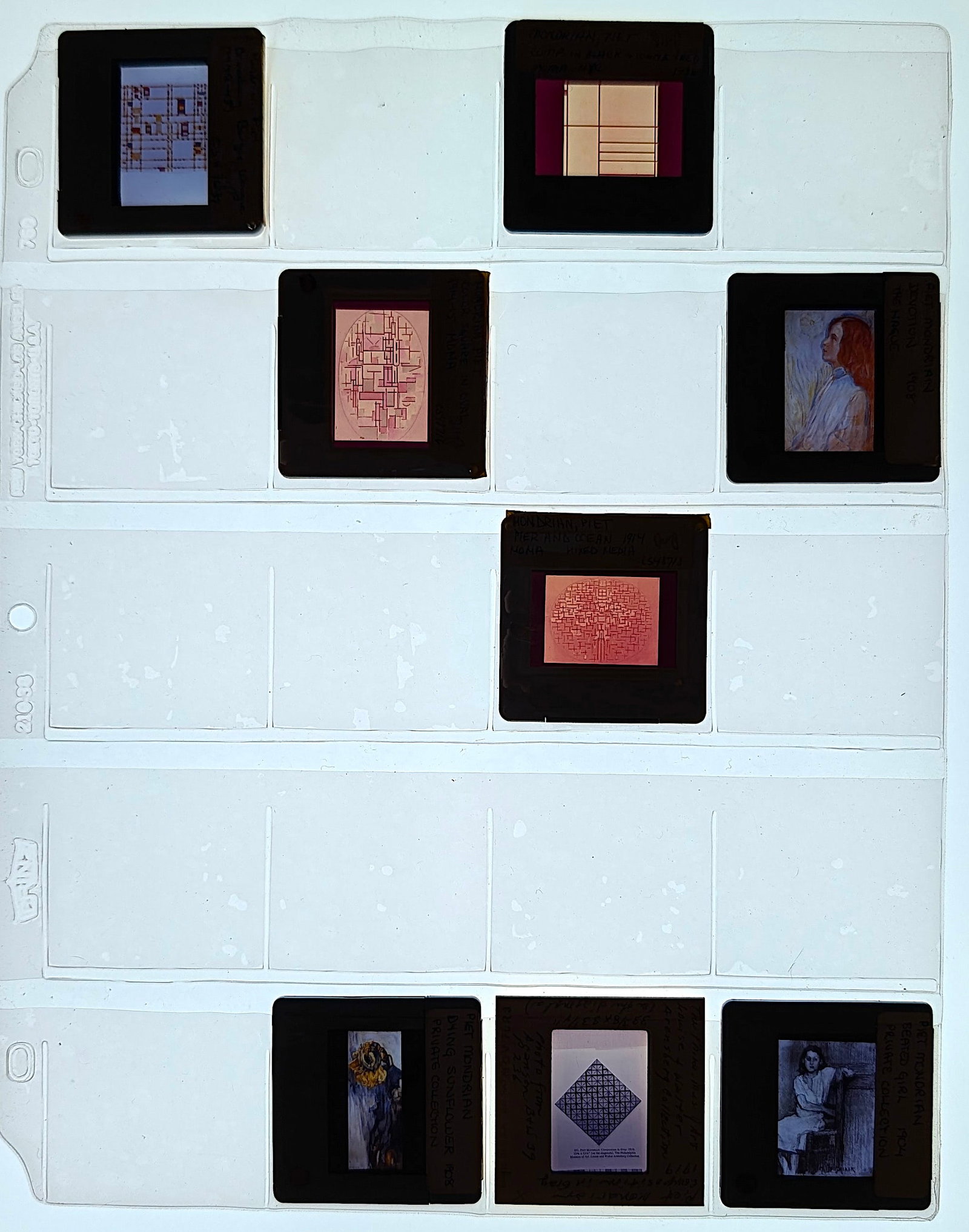 Post War Art Set of Original 20th C. Set 35mm Slides PIET MONDRIAN (1 of 2)