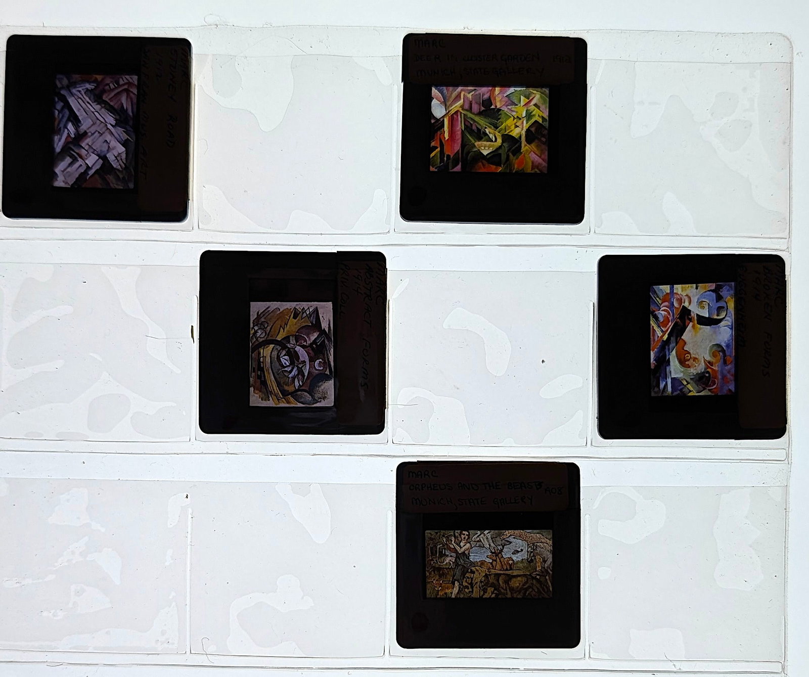 Post War Art Set of Original 20th C. Set 35mm Slides MARC: The provenance of this lot is from the estate/archives of Mr. Ira Licht (1938-2023). Mr. Licht was a former director of UM's Lowe Art Museum. He was educated in Columbia College in art history. He was