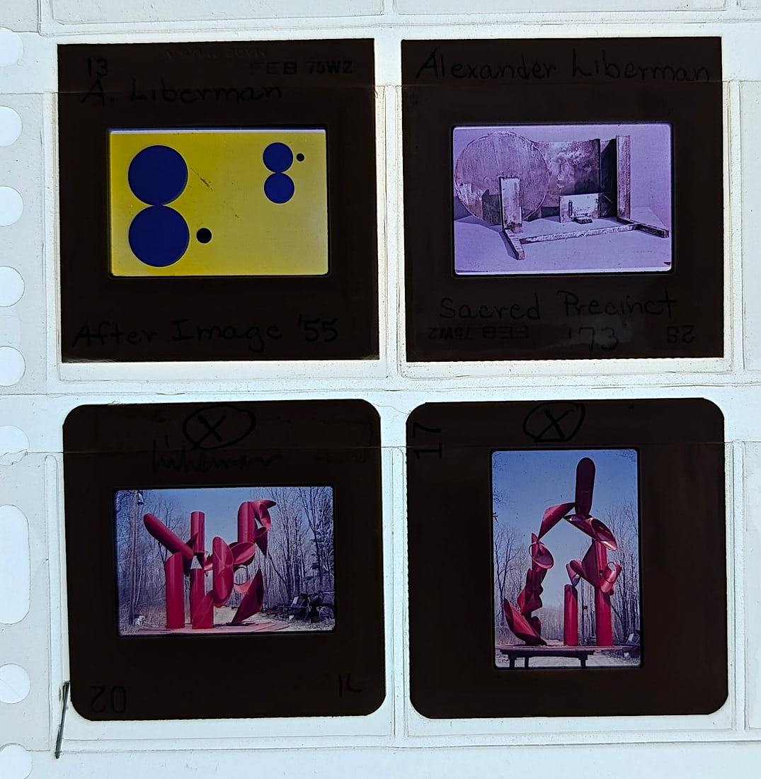 Post War Art Set of Original 20th C. Set 35mm Slides A. LIBERMAN: The provenance of this lot is from the estate/archives of Mr. Ira Licht (1938-2023). Mr. Licht was a former director of UM's Lowe Art Museum. He was educated in Columbia College in art history. He was