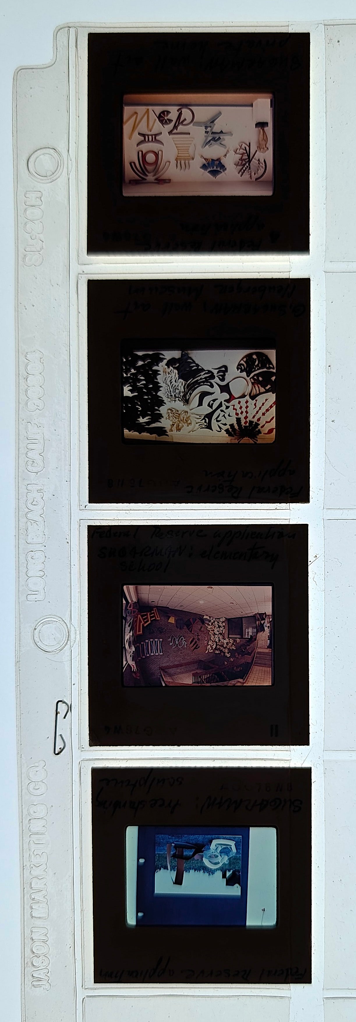 Post War Art Set of Original 20th C. Set 35mm Slides FEDERAL RESEWRVE APPL.: The provenance of this lot is from the estate/archives of Mr. Ira Licht (1938-2023). Mr. Licht was a former director of UM's Lowe Art Museum. He was educated in Columbia College in art history. He was