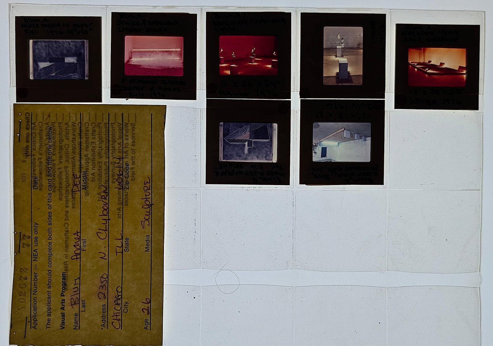 Post War Art Set of Original 20th C. Set 35mm Slides ANDREA BLUM: The provenance of this lot is from the estate/archives of Mr. Ira Licht (1938-2023). Mr. Licht was a former director of UM's Lowe Art Museum. He was educated in Columbia College in art history. He was