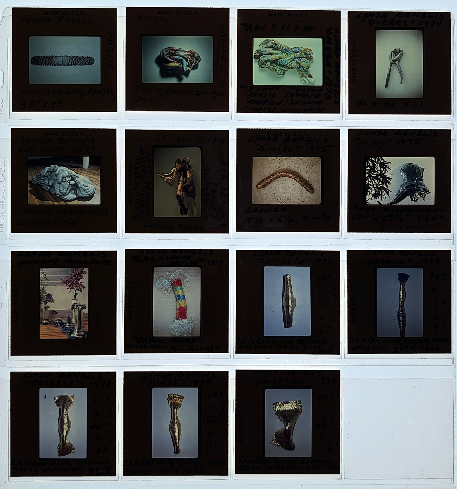 Post War Art Set of Original 20th C. Set 35mm Slides LYNDA BENGLIS (1 of 2)