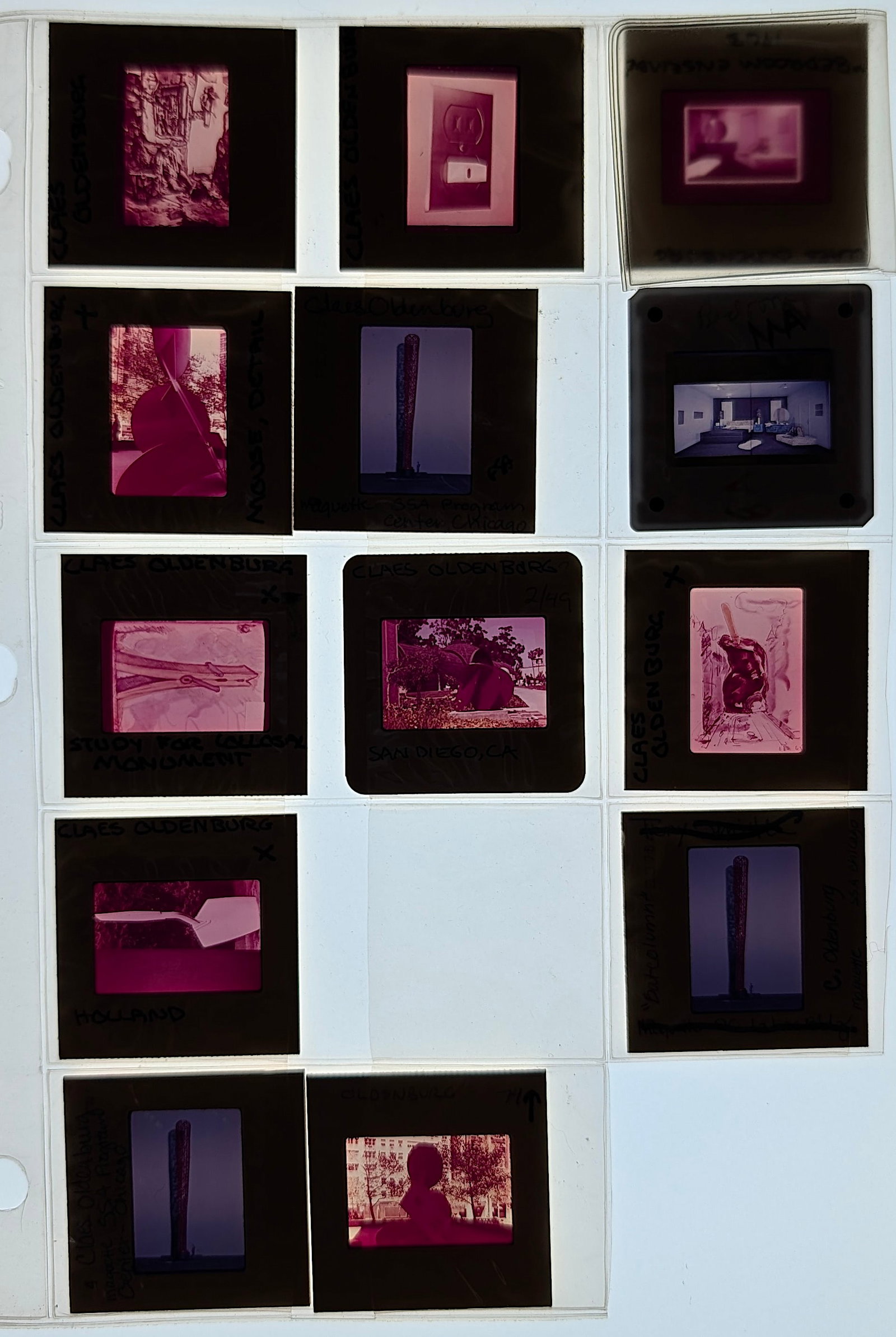 Post War Art Set of Original 20th C. Set 35mm Slides CLAES OLDENBURG (1 of 2)