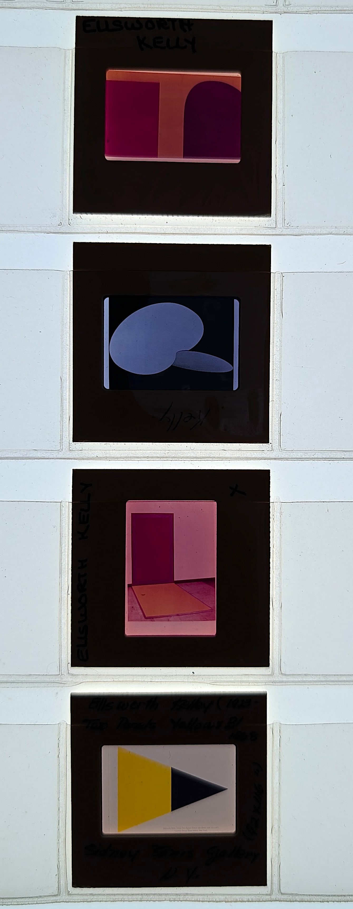 Post War Art Set of Original 20th C. Set 35mm Slides ELLSWORTH KELLY (1 of 2)