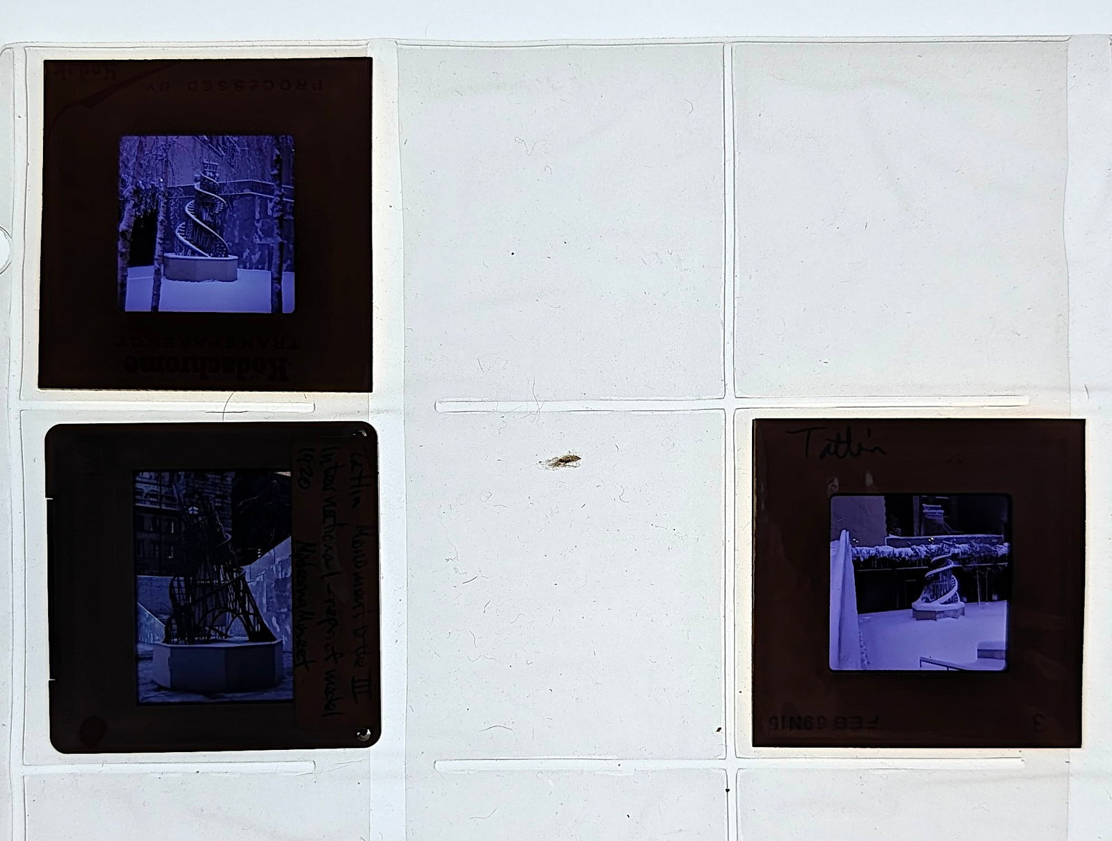 Post War Art Set of Original 20th C. Set 35mm Slides TATLIN: The provenance of this lot is from the estate/archives of Mr. Ira Licht (1938-2023). Mr. Licht was a former director of UM's Lowe Art Museum. He was educated in Columbia College in art history. He was