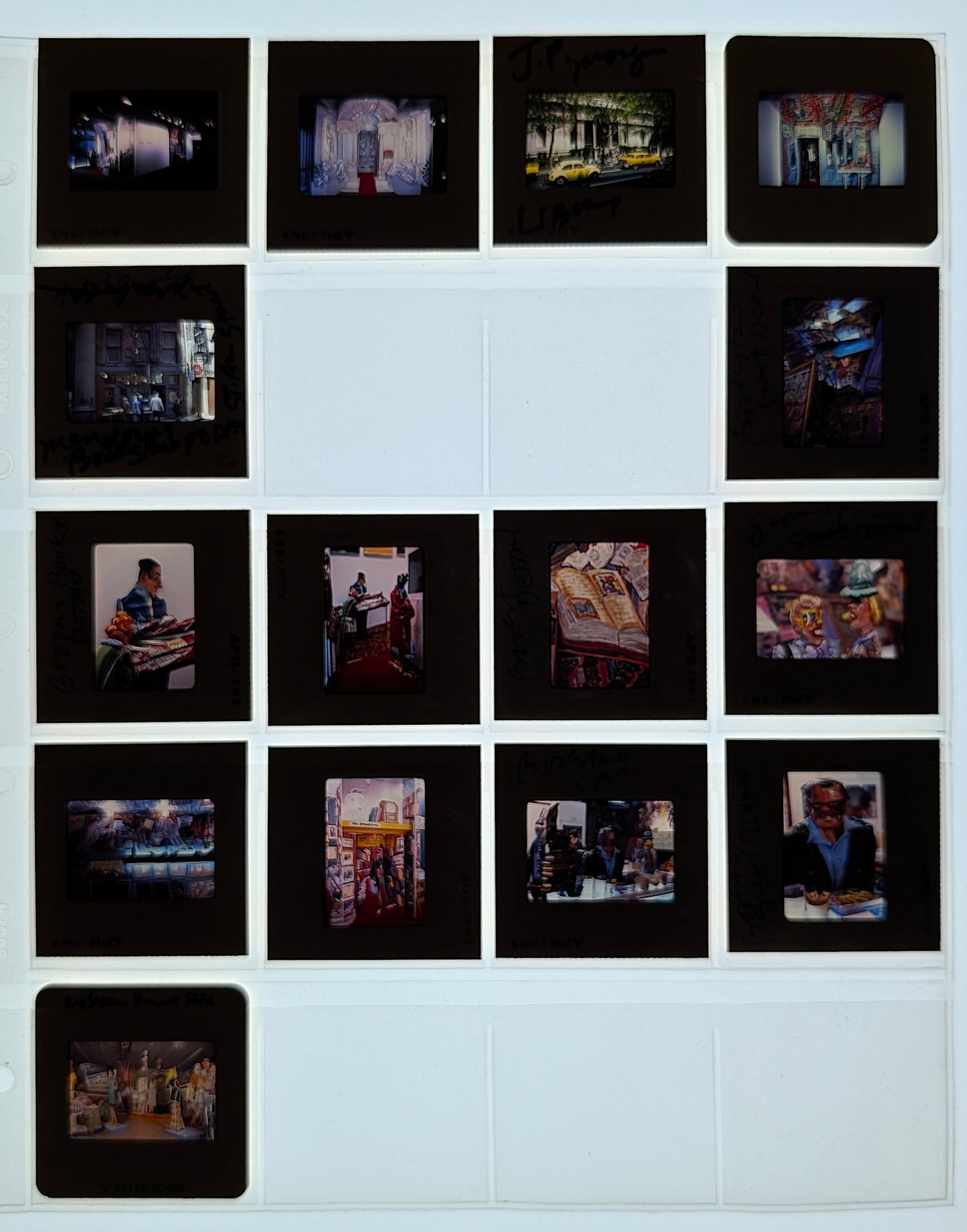 Post War Art Set of Original 20th C. Set 35mm Slides: The provenance of this lot is from the estate/archives of Mr. Ira Licht (1938-2023). Mr. Licht was a former director of UM's Lowe Art Museum. He was educated in Columbia College in art history. He was