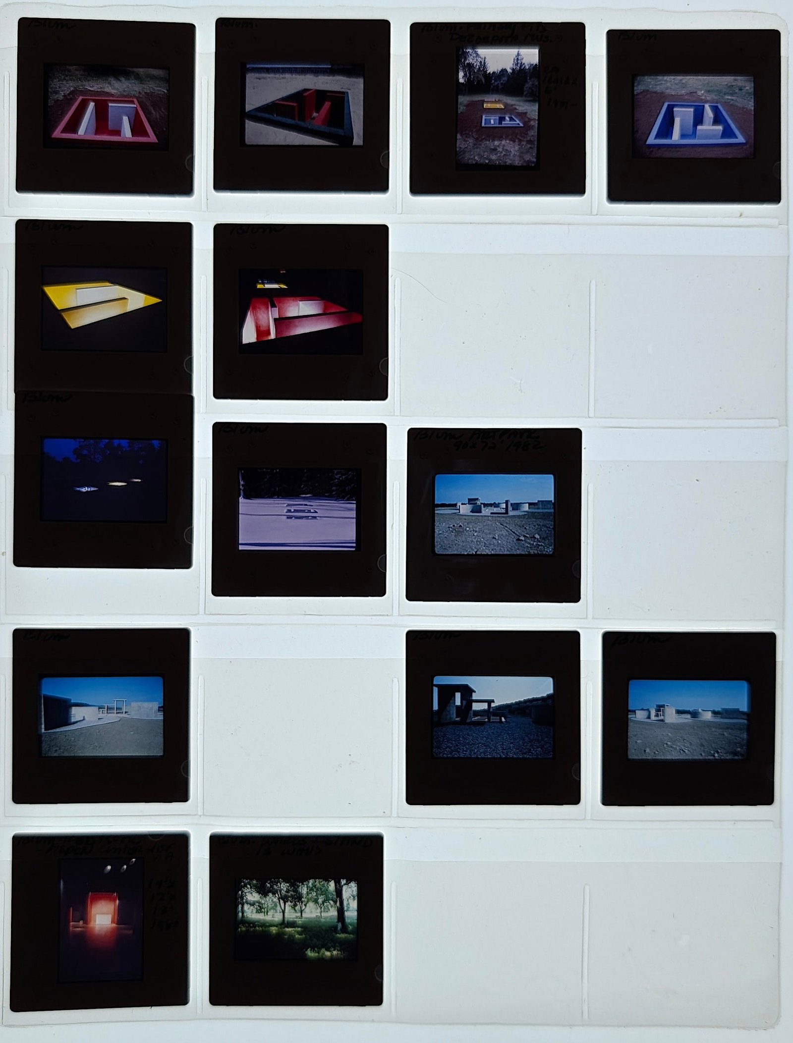 Post War Art Set of Original 20th C. Set 35mm Slides BLUM A.: The provenance of this lot is from the estate/archives of Mr. Ira Licht (1938-2023). Mr. Licht was a former director of UM's Lowe Art Museum. He was educated in Columbia College in art history. He was