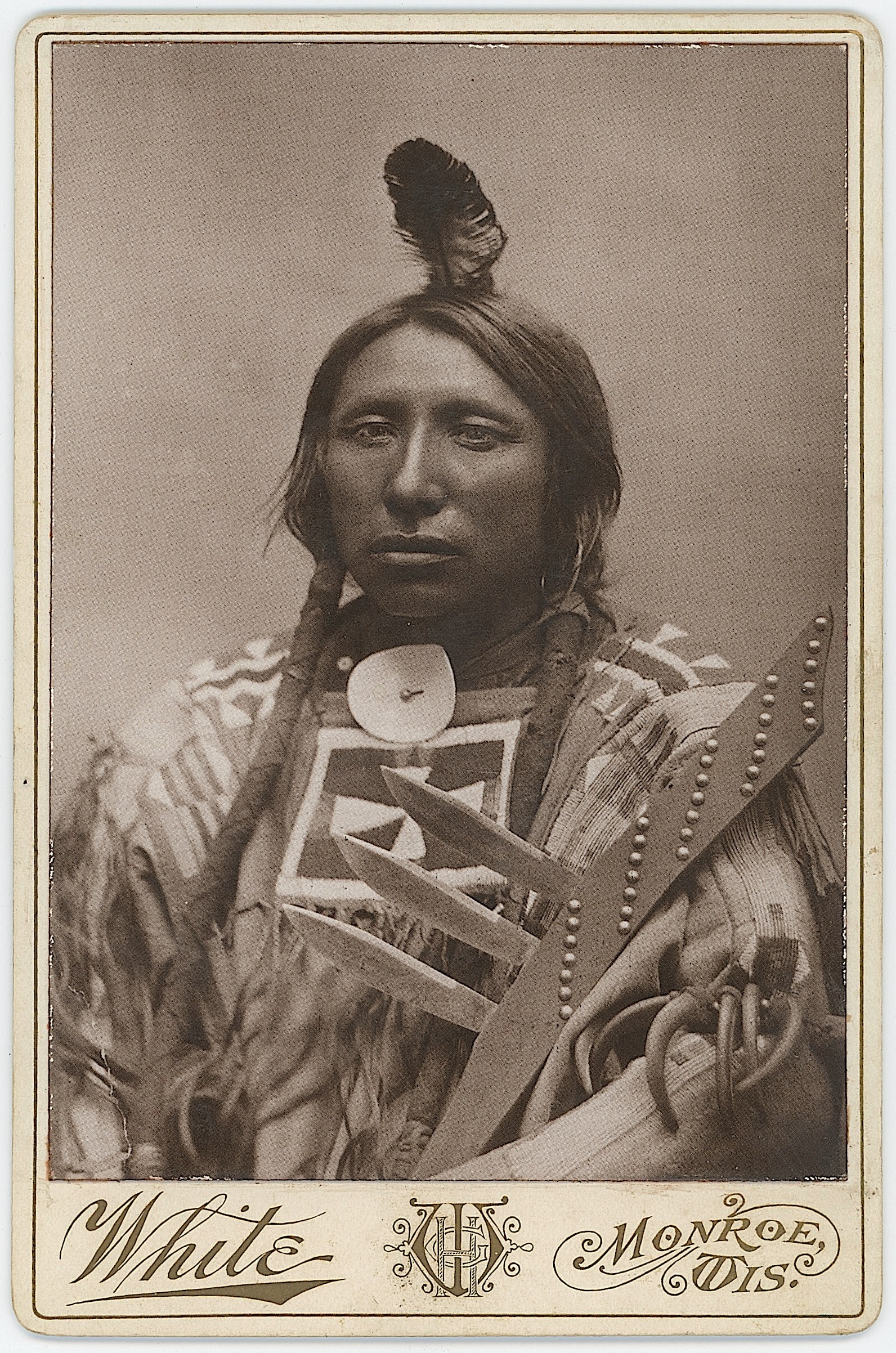 Vintage Cabinet Lithograph Soux Chief (1 of 2)