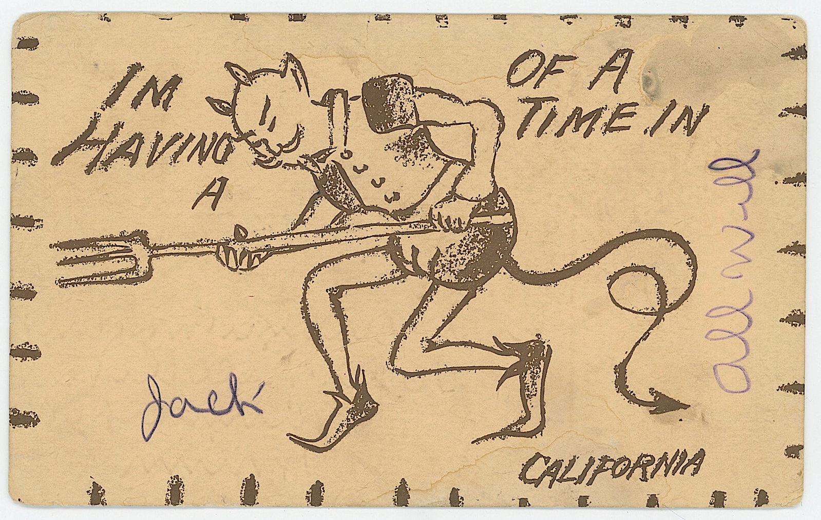 Vintage Halloween Postcard The Drawing Of The Devil: Collectible from the inventories of Artelisted. All the items purchased through Artelisted must be shipped. We no longer offer or accept local pick-ups for any sold lots. The shipment will be made dir