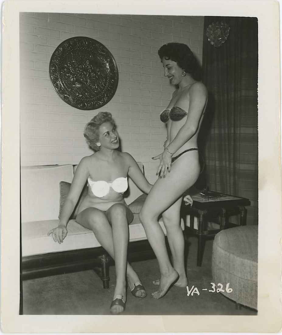 Vintage 1950s Photo Pin Ups Nude Women: This lot is consigned by a collector in RI. The dimensions are Approx. 5" x 4". All the items purchased through Artelisted must be shipped. We no longer offer or accept local pick-ups for any sold lot