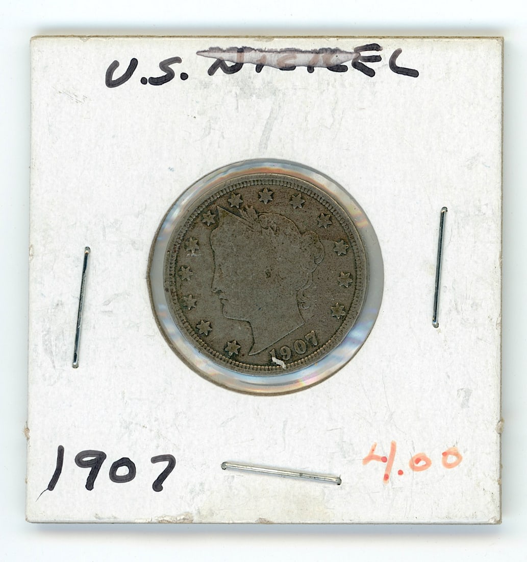 U.S. Nickel 1907 Scarce Coin Collectible Opp.: The provenance of this coin is from the estate of a deceased collector in South Florida THIS IS A RESERVE AUCTION, and the final price will include a Buyer?s Premium. Please, view our full terms and c