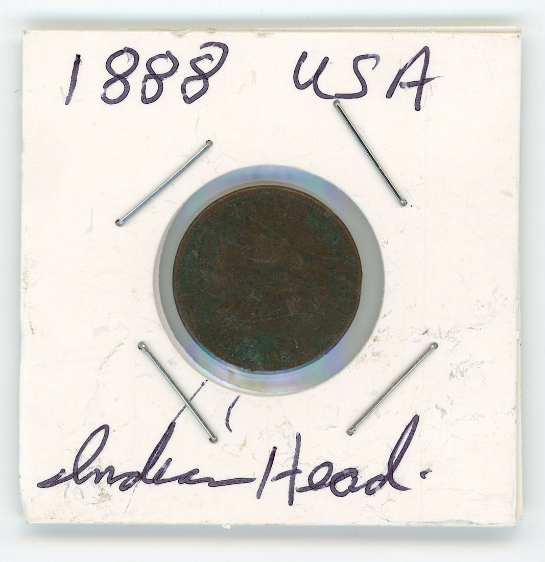U.S. Indian Head 1888 Scarce Coin Collectible Opp.: The provenance of this coin is from the estate of a deceased collector in South Florida THIS IS A RESERVE AUCTION, and the final price will include a Buyer?s Premium. Please, view our full terms and c