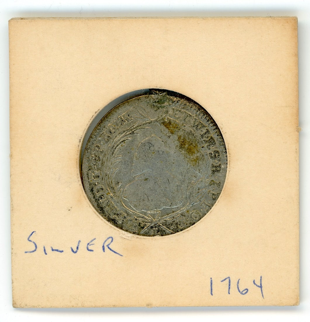 Silver 1764 Scarce Coin Collectible Opp.: The provenance of this coin is from the estate of a deceased collector in South Florida THIS IS A RESERVE AUCTION, and the final price will include a Buyer?s Premium. Please, view our full terms and c