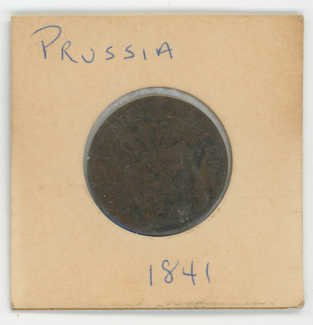 Prussia 1841 Scarce Coin Collectible Opp.: The provenance of this coin is from the estate of a deceased collector in South Florida THIS IS A RESERVE AUCTION, and the final price will include a Buyer?s Premium. Please, view our full terms and c