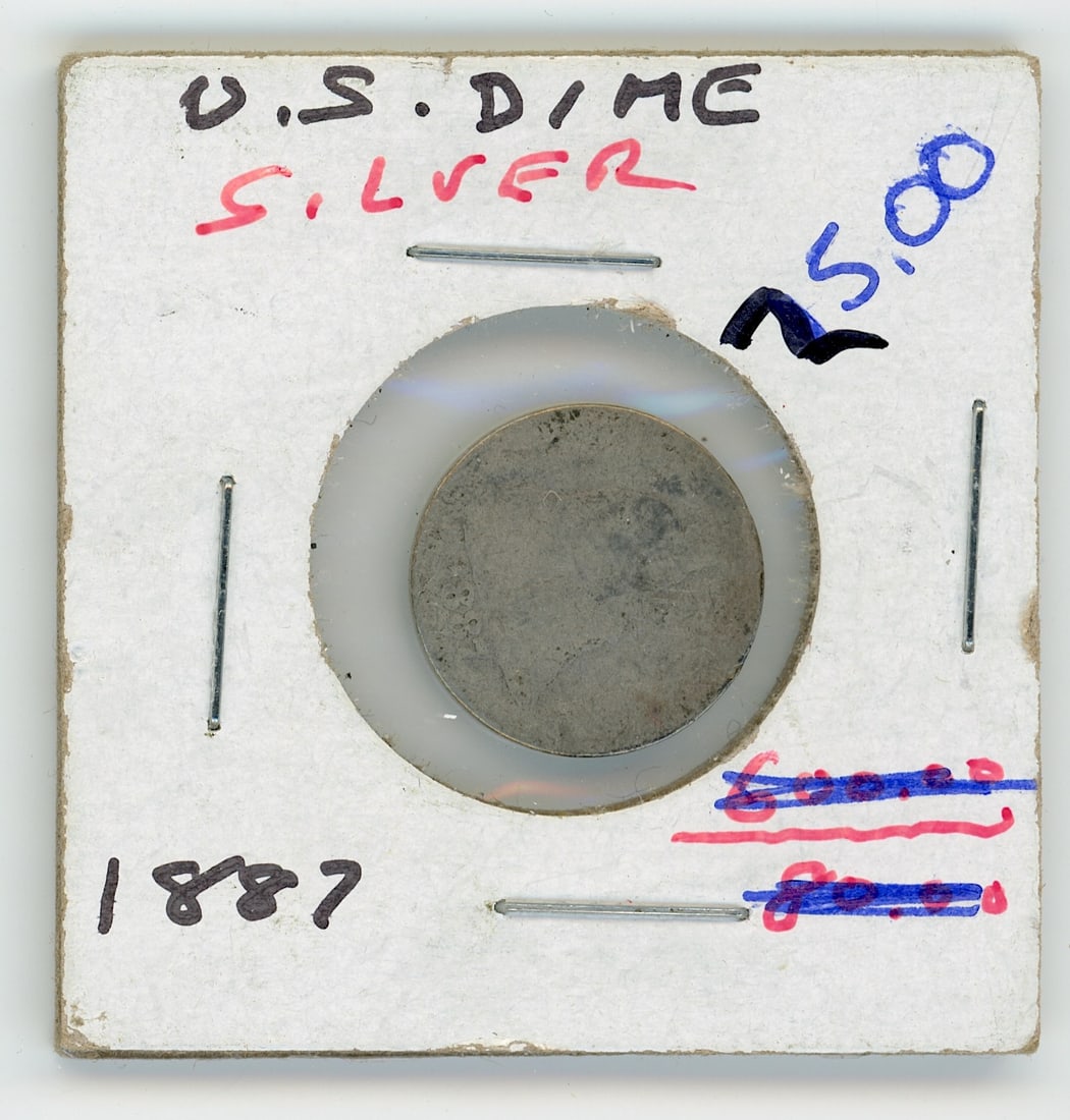 U.S. Dime Silver 1887 Scarce Coin Collectible Opp.: The provenance of this coin is from the estate of a deceased collector in South Florida THIS IS A RESERVE AUCTION, and the final price will include a Buyer?s Premium. Please, view our full terms and c