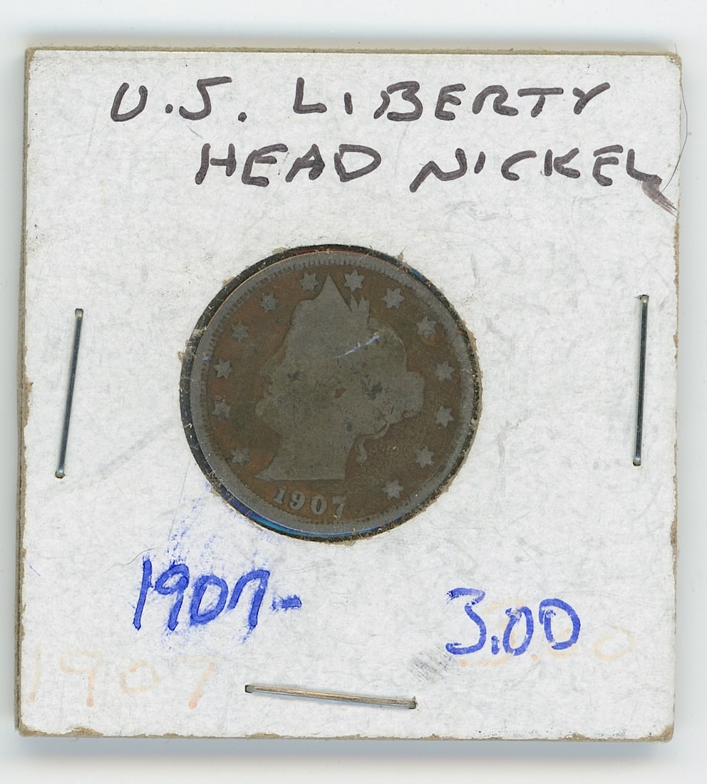 U.S. Liberty Head Nickel 1907 Scarce Coin Collectible Opp.: The provenance of this coin is from the estate of a deceased collector in South Florida THIS IS A RESERVE AUCTION, and the final price will include a Buyer?s Premium. Please, view our full terms and c