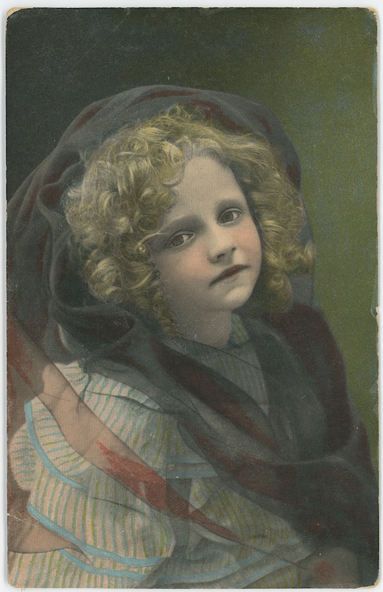 Vintage Rare Ephemera Collectors Opp. Portrait: The provenance of this item is the forgotten (for many years) inventories of Artelisted. Most of these findings are vintage postcards and/or tradecards. The regular size of a postcard/tradecard is app