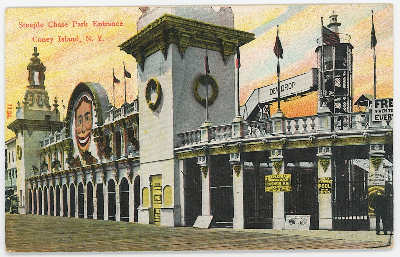 Vintage Rare Ephemera Collectors Opp. Coney Island N.Y.: The provenance of this item is the forgotten (for many years) inventories of Artelisted. Most of these findings are vintage postcards and/or tradecards. The regular size of a postcard/tradecard is app