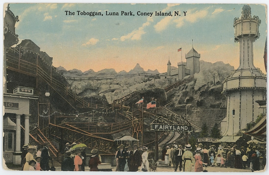 Vintage Rare Ephemera Collectors Opp. Coney Island N.Y.: The provenance of this item is the forgotten (for many years) inventories of Artelisted. Most of these findings are vintage postcards and/or tradecards. The regular size of a postcard/tradecard is app