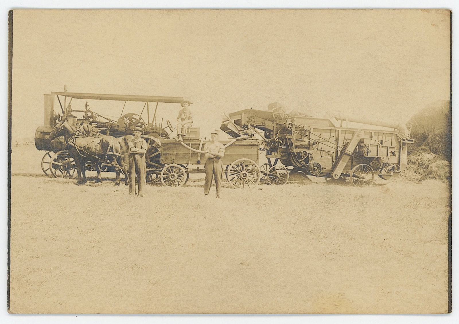 Vintage Rare Ephemera Collectors Opp. Tresher: The provenance of this item is the forgotten (for many years) inventories of Artelisted. Most of these findings are vintage postcards and/or tradecards. The regular size of a postcard/tradecard is app