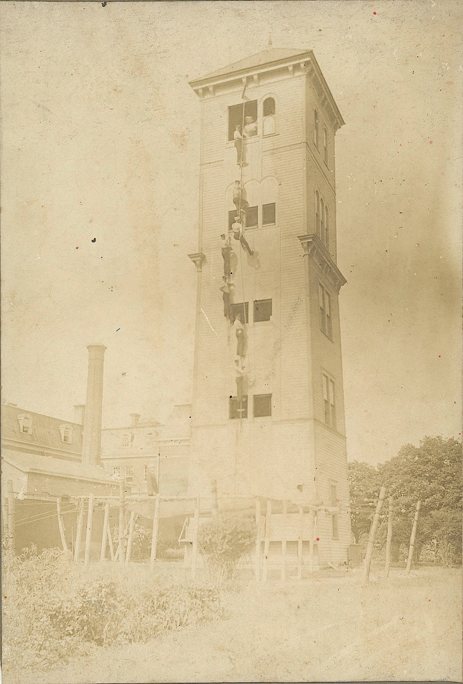 1896 Cabinet Photo School For The Firemen Paterson, NJ: Provenance from a deceased collector in South Florida. We have included quality images to show it's actual condition. The dimensions are Approx. 7" x 4.75". THIS IS A RESERVE AUCTION, and the final pr