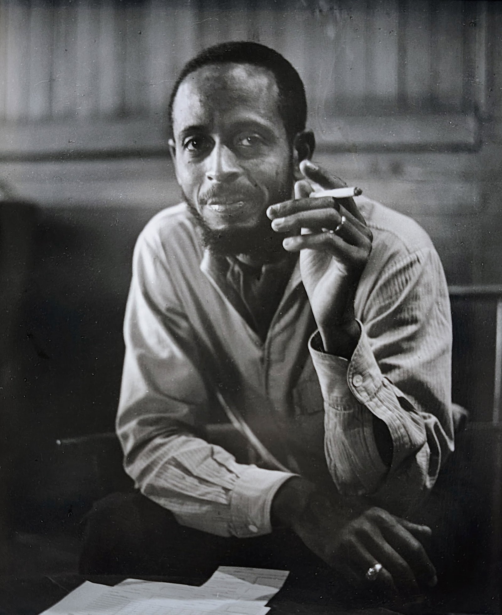 CLEMENS KALISCHER Original Photo Percy Heath: Clemens Kalischer (1921-2018) was an American photojournalist and art photographer. He was born in Germany and immigrated to the United States. His series of photographs of displaced persons arriving 