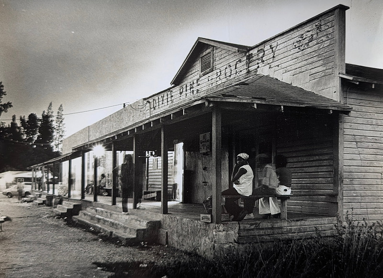 Vintage Historical Photo DIXIE PINE GROCERY: Original silver gelatine photograph with dimensions Approx. 11" x 14". THIS IS A RESERVE AUCTION, and the final price will include a Buyer?s Premium. Please, view our full terms and conditions. ARTELI