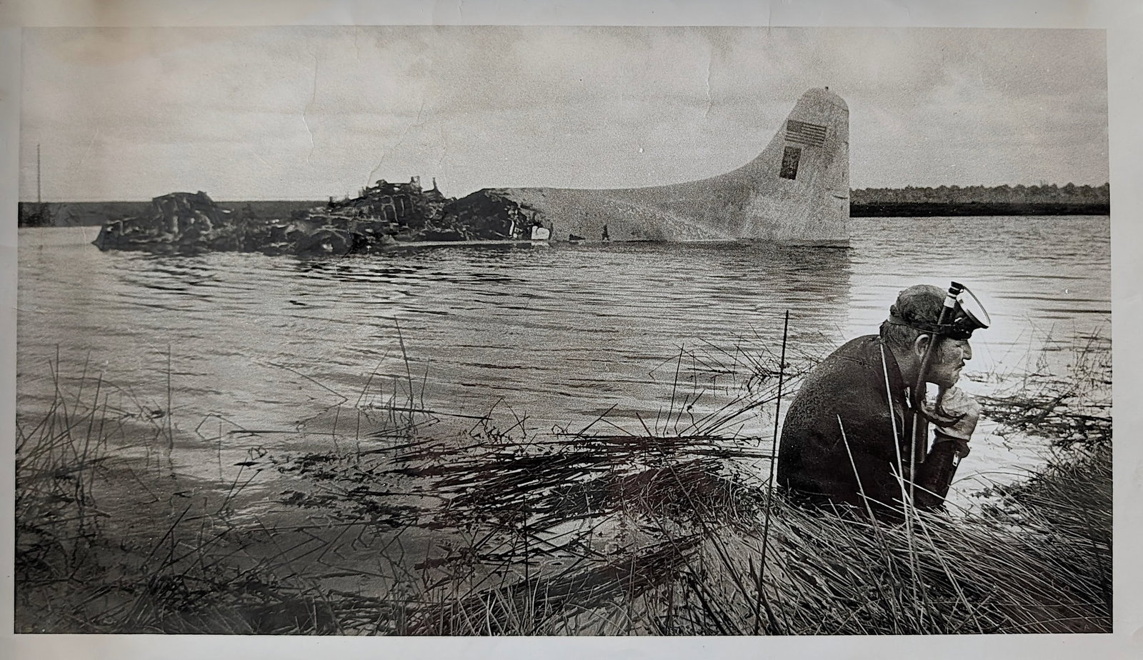 Vintage Historical Photo U.S. Plane Crash (1 of 3)