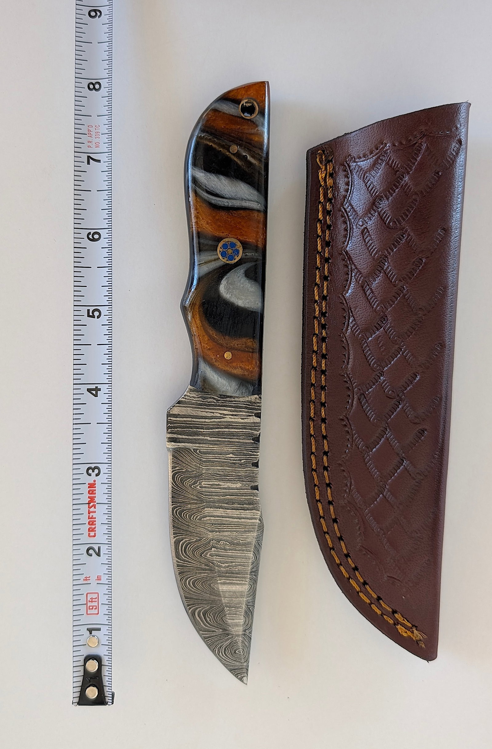 Handcrafted Heirloom Damaskus Steel Knife Blade (1 of 1)