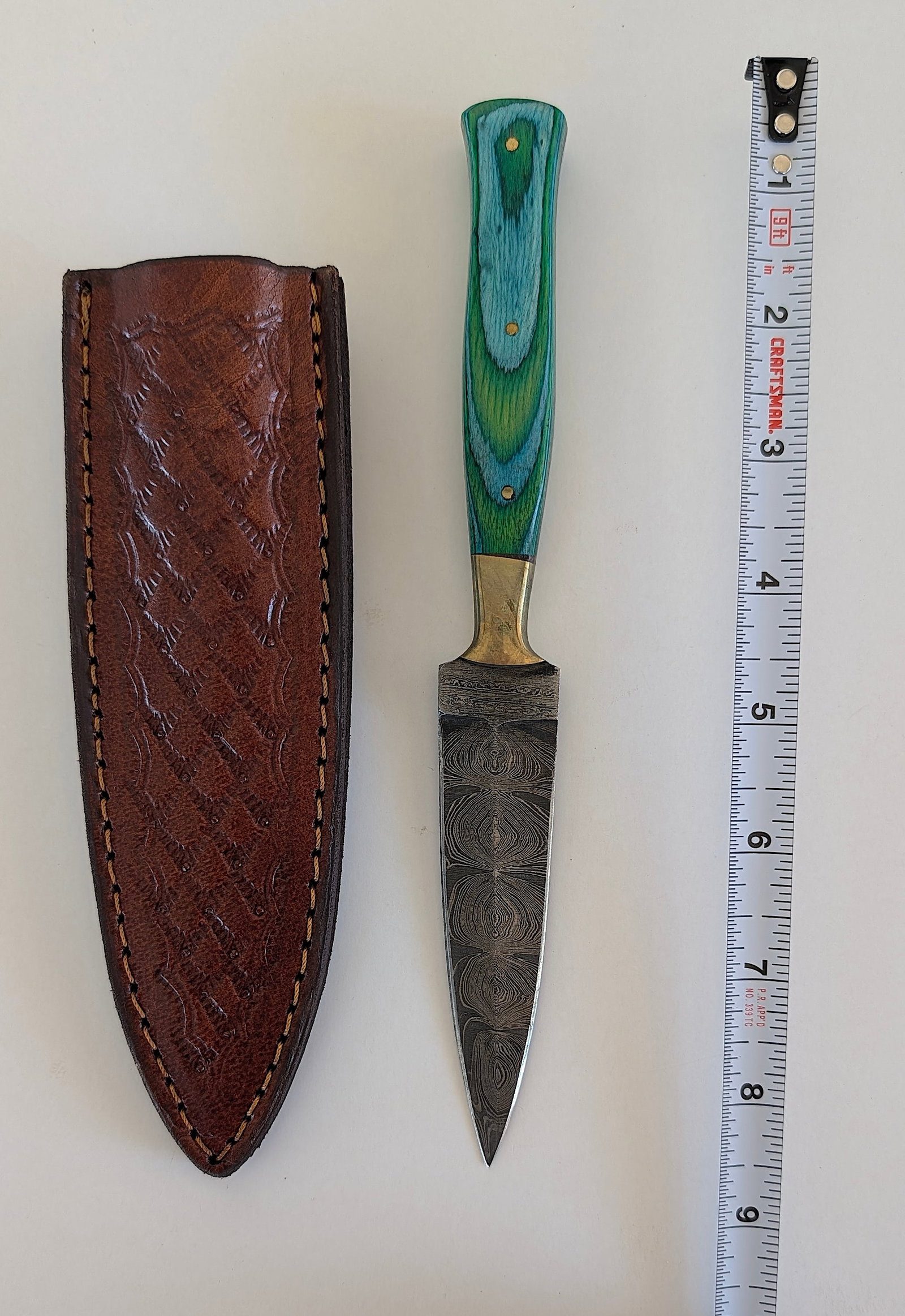 Handcrafted Heirloom Damaskus Steel Knife Blade (1 of 1)