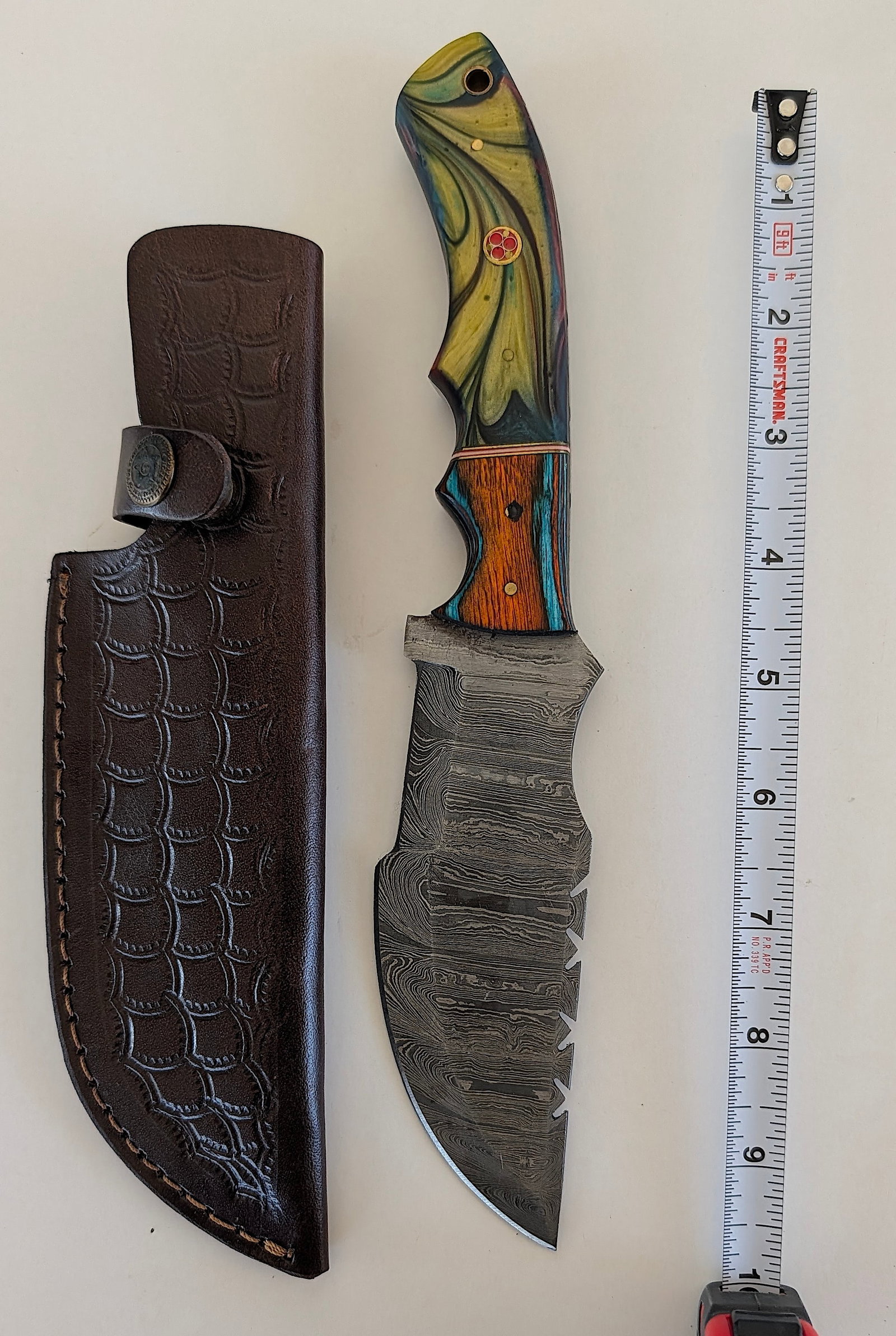Handcrafted Heirloom Damaskus Steel Knife Blade (1 of 1)