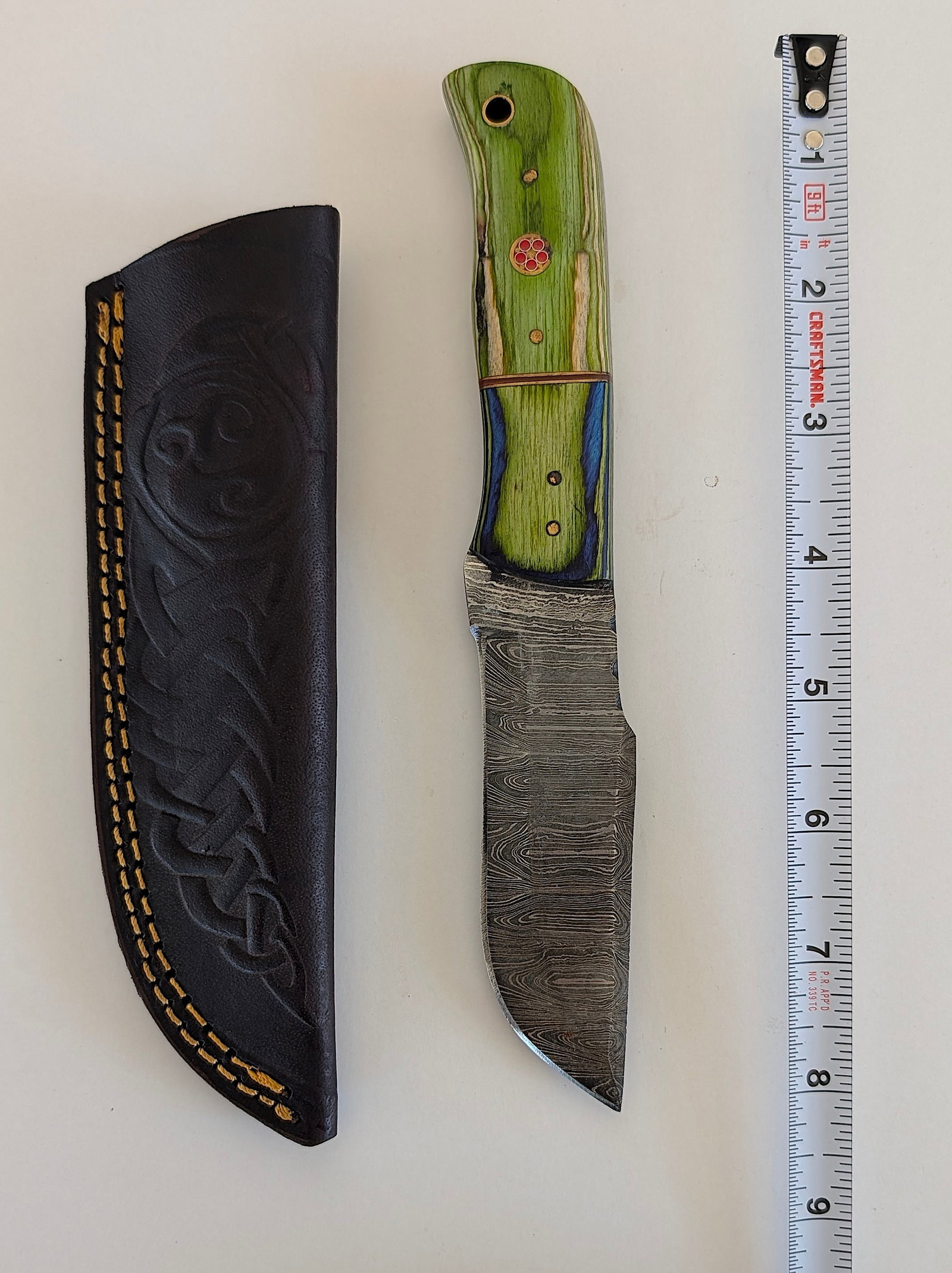 Handcrafted Heirloom Damaskus Steel Knife Blade (1 of 1)