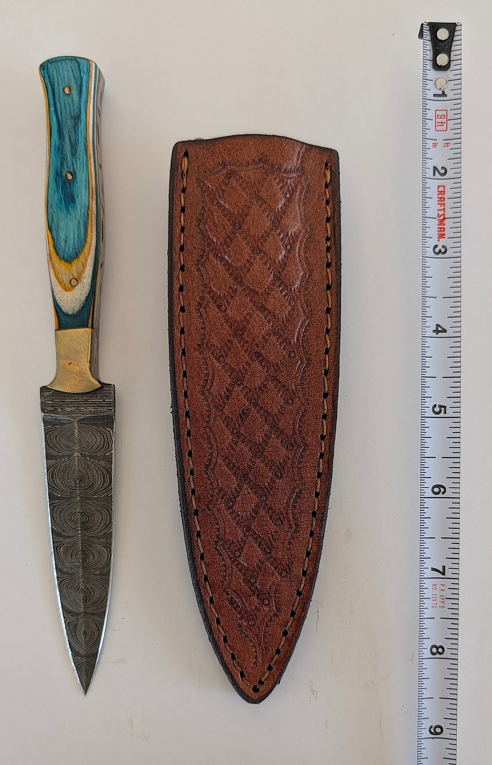 Handcrafted Heirloom Damaskus Steel Knife Blade (1 of 1)