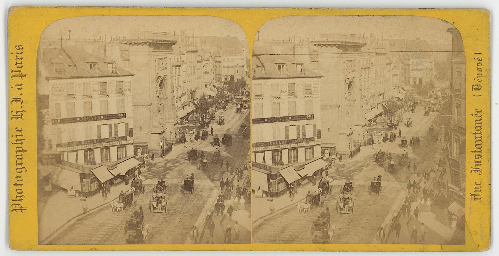 Antique Scarce Real Photo Paris View: The provenance of this item is the forgotten (for many years) inventories of Artelisted. The stereoviews constitute wonderful testimonies of past time that tend to be unique. They were highly selected