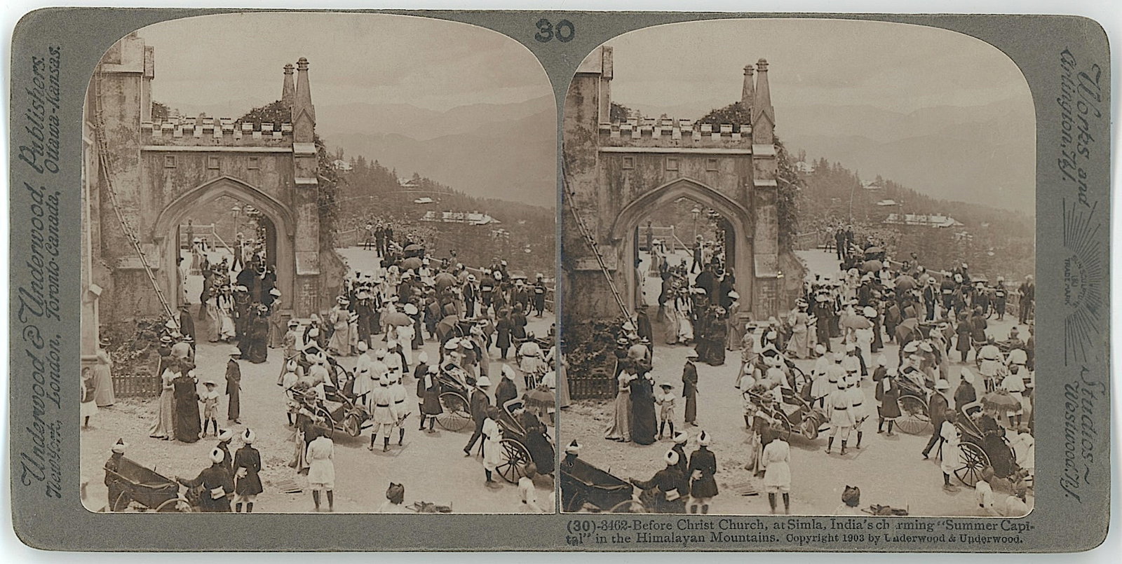 Antique Scarce Real Photo India: The provenance of this item is the forgotten (for many years) inventories of Artelisted. The stereoviews constitute wonderful testimonies of past time that tend to be unique. They were highly selected