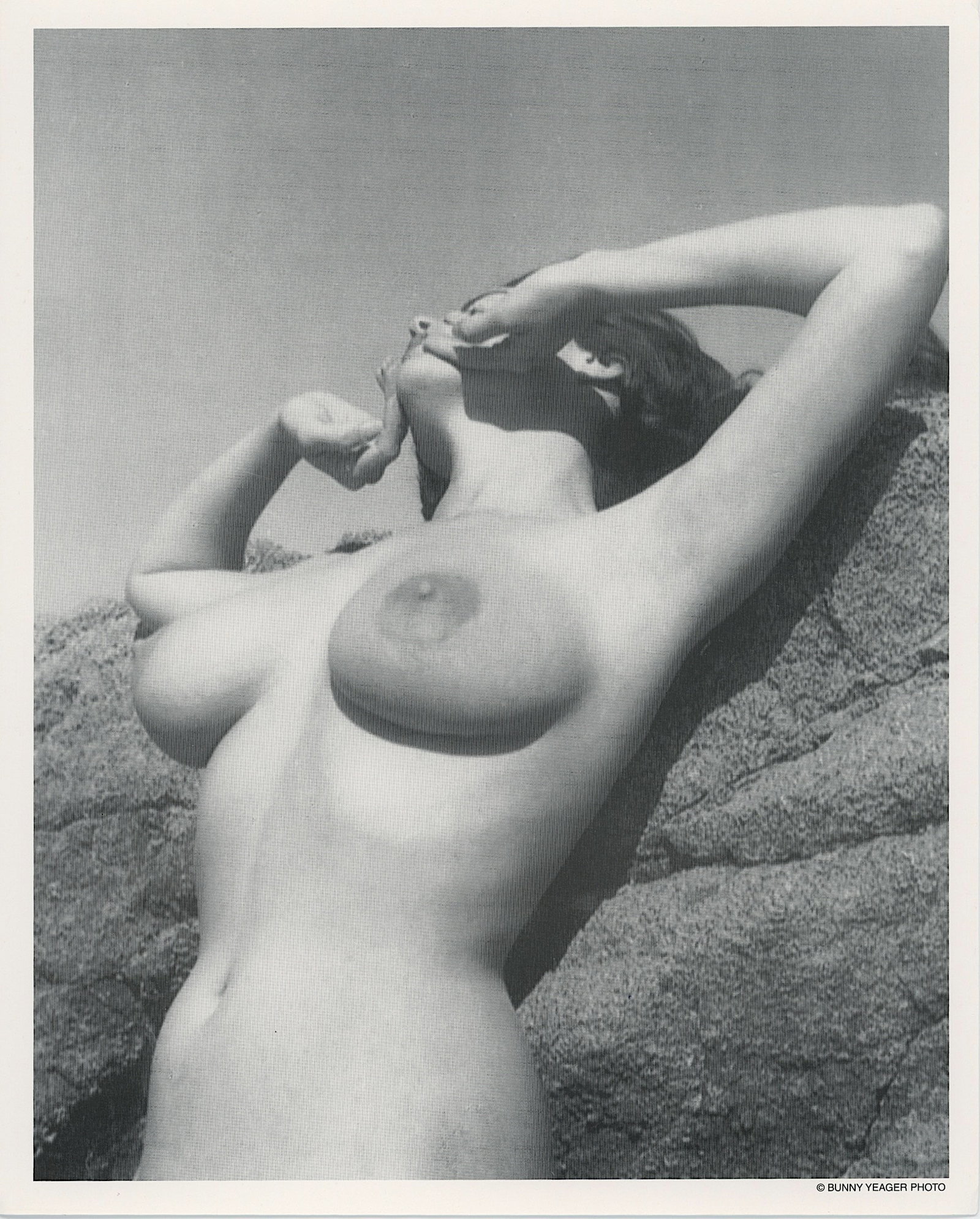 BUNNY YEAGER Vintage Pin Up Litho Model DIANE WEBBER: This lot is consigned by a collector in RI. The provenance is from Bunny Yeager's estate/archives. Linnea Eleanor "Bunny" Yeager (March 13, 1929 - May 24, 2014) was an American photographer and pin-up