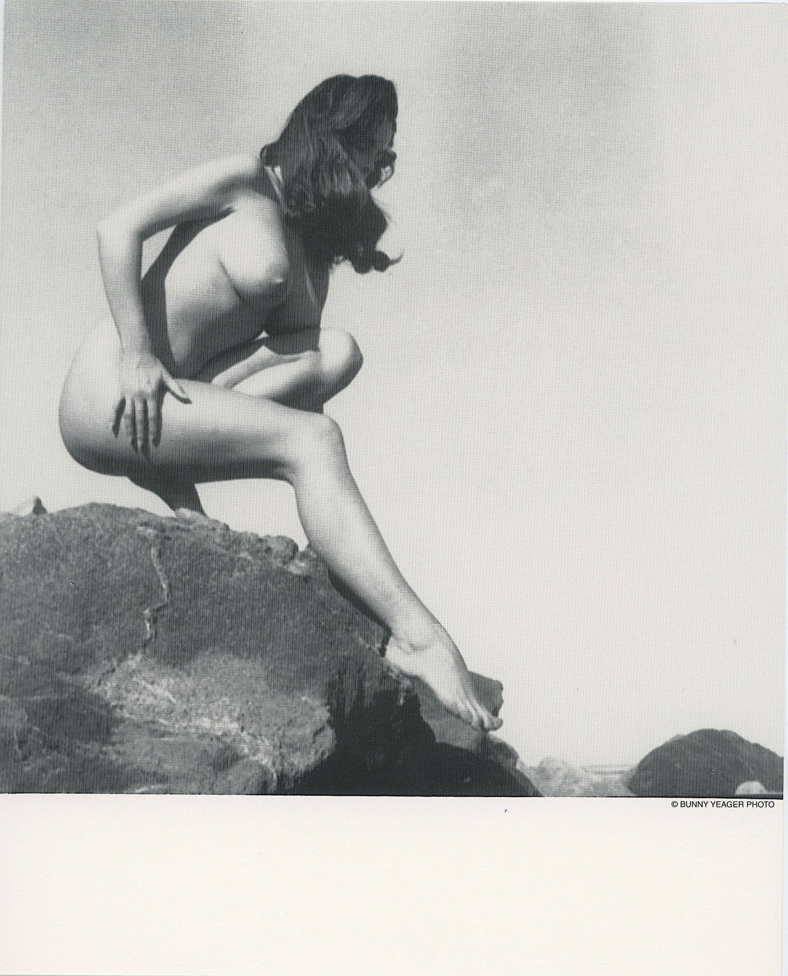 BUNNY YEAGER Vintage Pin Up Litho Model DIANE WEBBER: This lot is consigned by a collector in RI. The provenance is from Bunny Yeager's estate/archives. Linnea Eleanor "Bunny" Yeager (March 13, 1929 - May 24, 2014) was an American photographer and pin-up