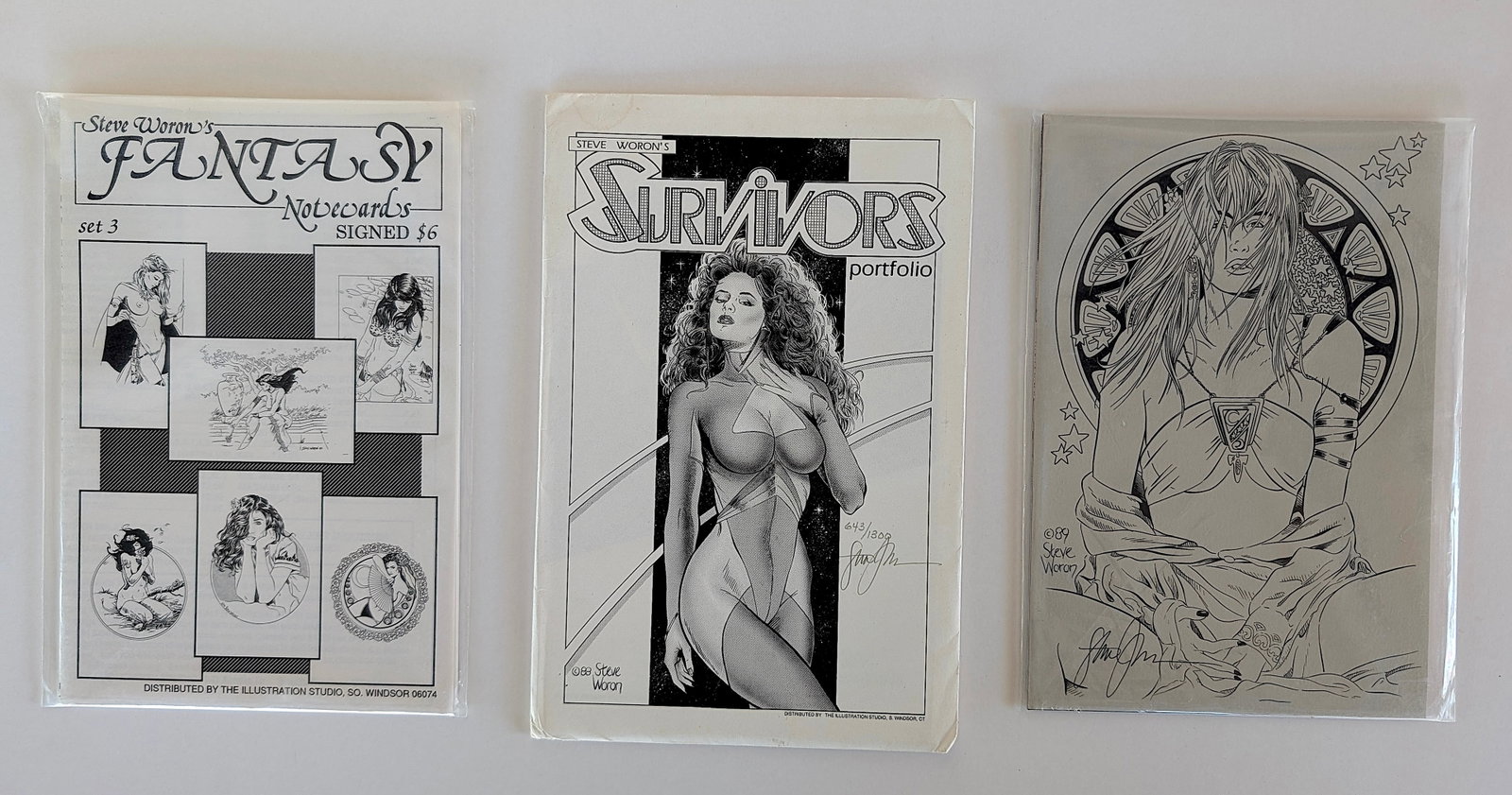 Vintage Group Ephemera STEVE WORON Art Prints: The provenance of this lot is from a collector in RI. The dimensions are Approx. 10" x 8". THIS IS A RESERVE AUCTION, and the final price will include a Buyer?s Premium. Please, view our full terms an