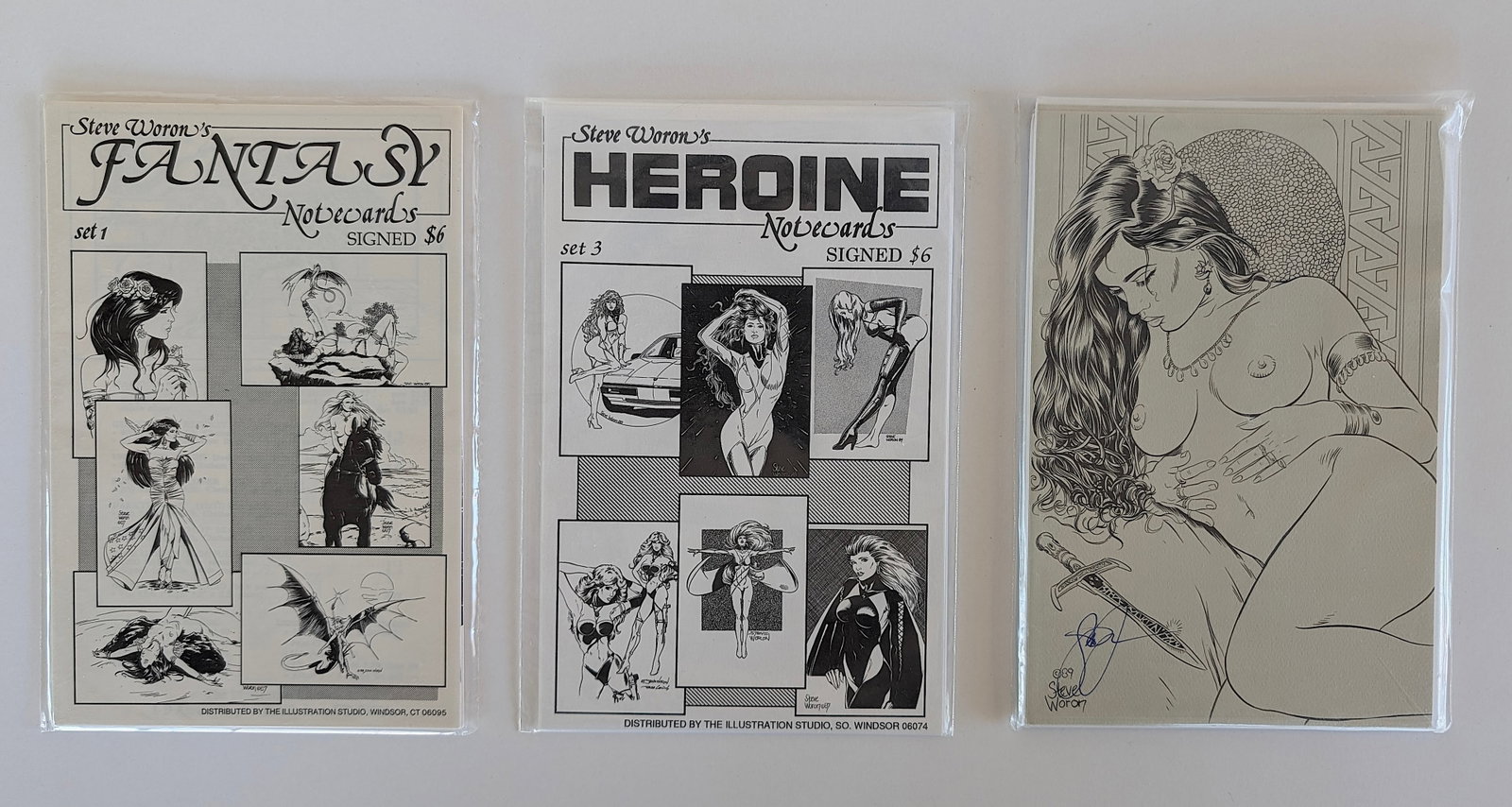 Vintage Group Ephemera STEVE WORON Art Prints: The provenance of this lot is from a collector in RI. The dimensions are Approx. 10" x 8". THIS IS A RESERVE AUCTION, and the final price will include a Buyer?s Premium. Please, view our full terms an