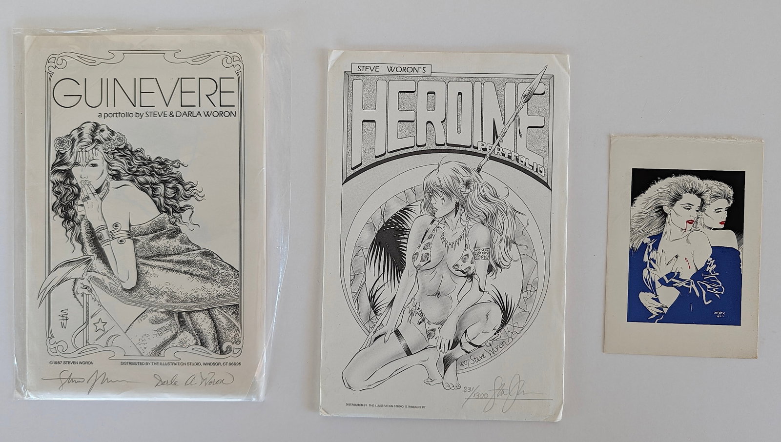 Vintage Group Ephemera STEVE WORON Art Prints: The provenance of this lot is from a collector in RI. The dimensions are Approx. 10" x 8". THIS IS A RESERVE AUCTION, and the final price will include a Buyer?s Premium. Please, view our full terms an