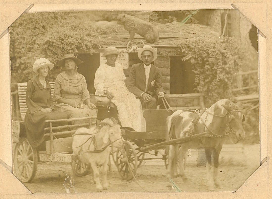 Antique Historical Scarce Cabinet Photo CARRIAGE SCENE (1 of 2)