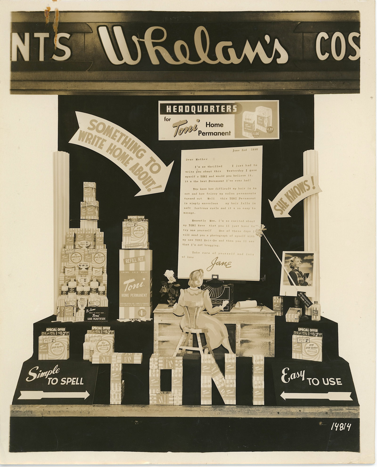 Vintage Historical Scarce Photo ADVERTISE DISPLAY (1 of 2)