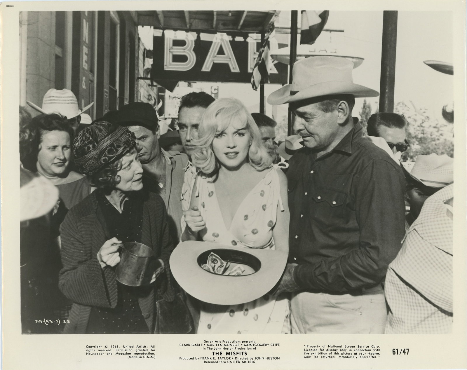 Scarce Vintage Photo MARILYN MONROE & CLARK GABLE (1 of 2)