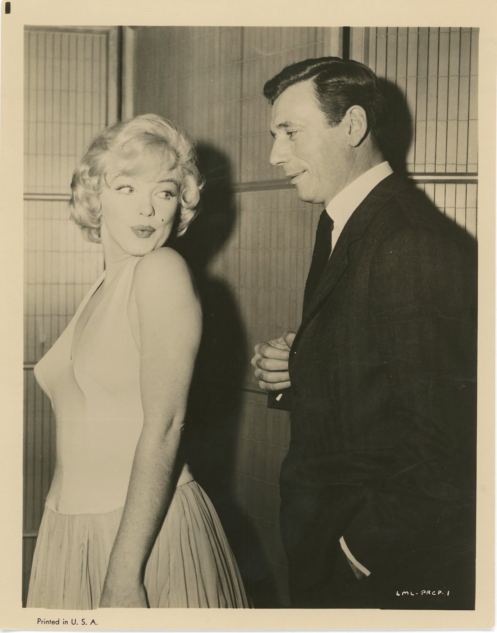 Vintage Photo MARILYN MONROE & YVES MONTAND, 1954 (1 of 2)