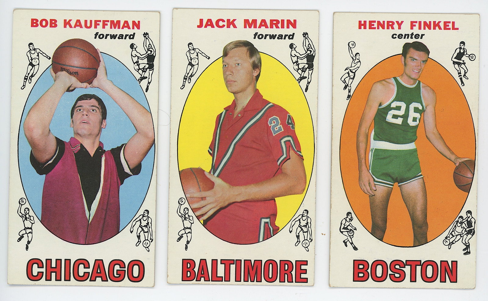 Vintage Set 3 1969-70 Topps Basketball Colectible Cards (1 of 2)