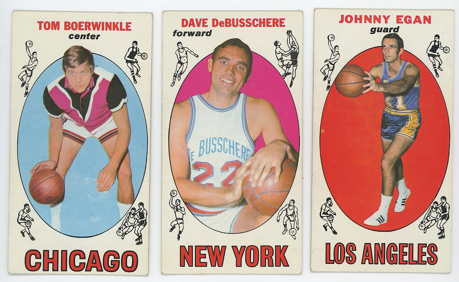 Vintage Set 3 1969-70 Topps Basketball Colectible Cards (1 of 2)