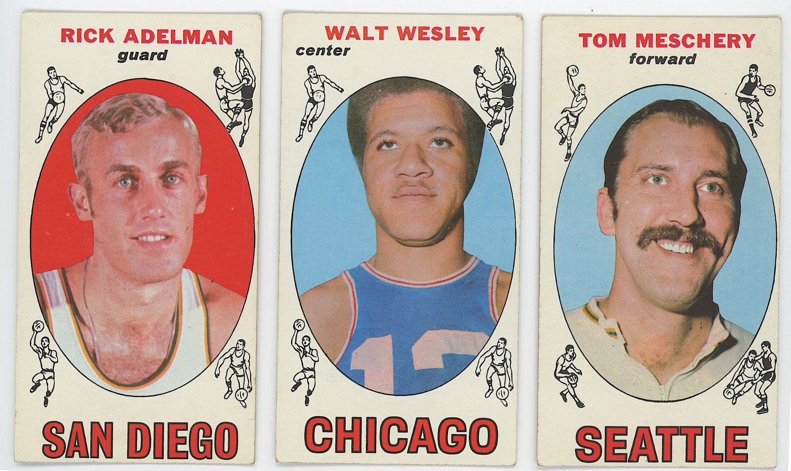 Vintage Set 3 1969-70 Topps Basketball Colectible Cards (1 of 2)