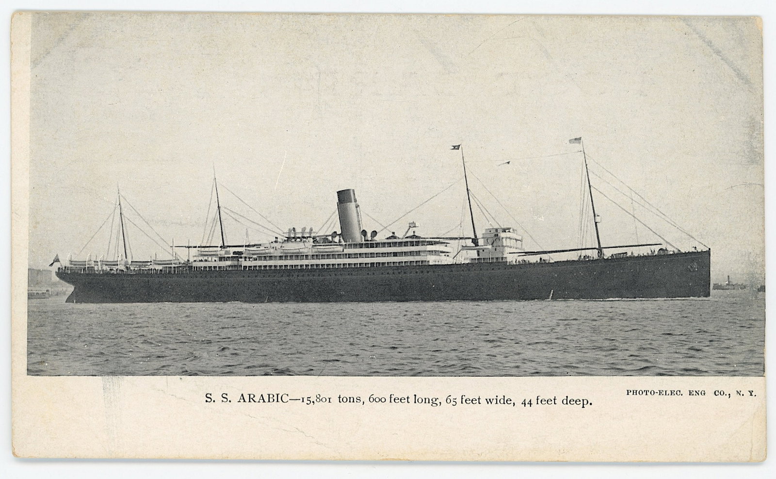 Vintage Rare Ephemera Collectors Opp. S. S. Arabic (1 of 2)