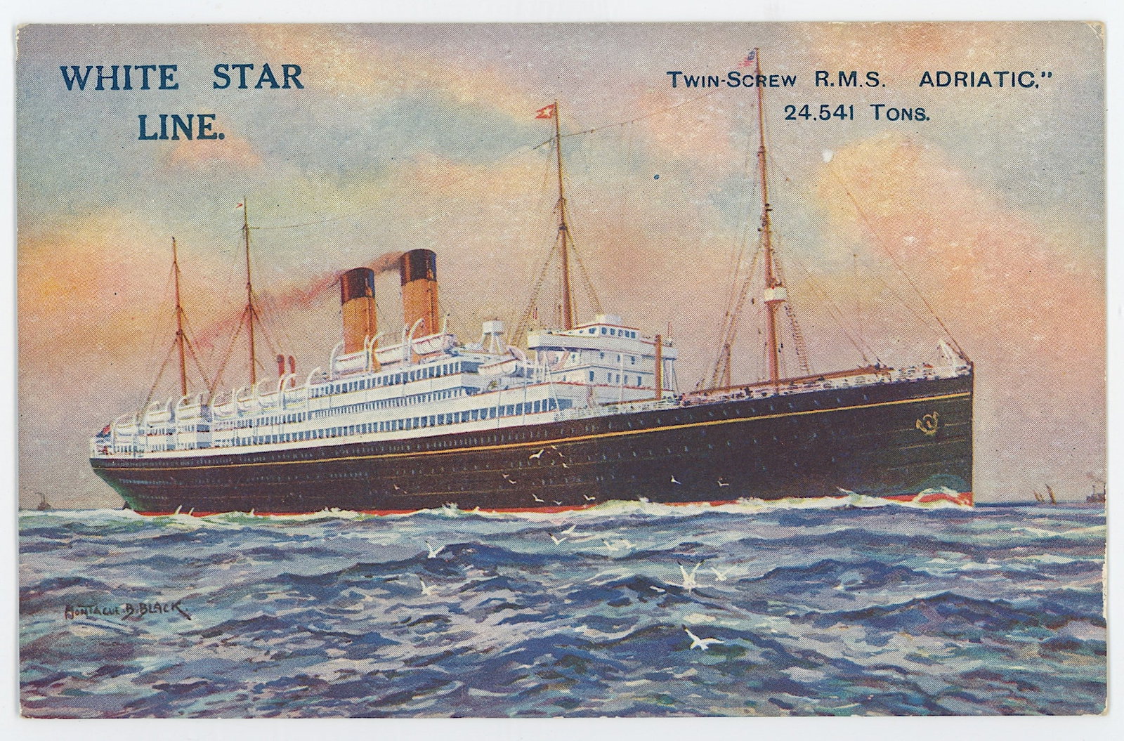 Vintage Rare Ephemera Collectors Opp. R.M.S. Adriatic (1 of 2)